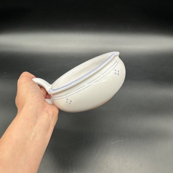 Vintage Sauce Dish Gravy Boat Dieulefit France PHP Pottery Lavender Purple - Picture 11 of 11